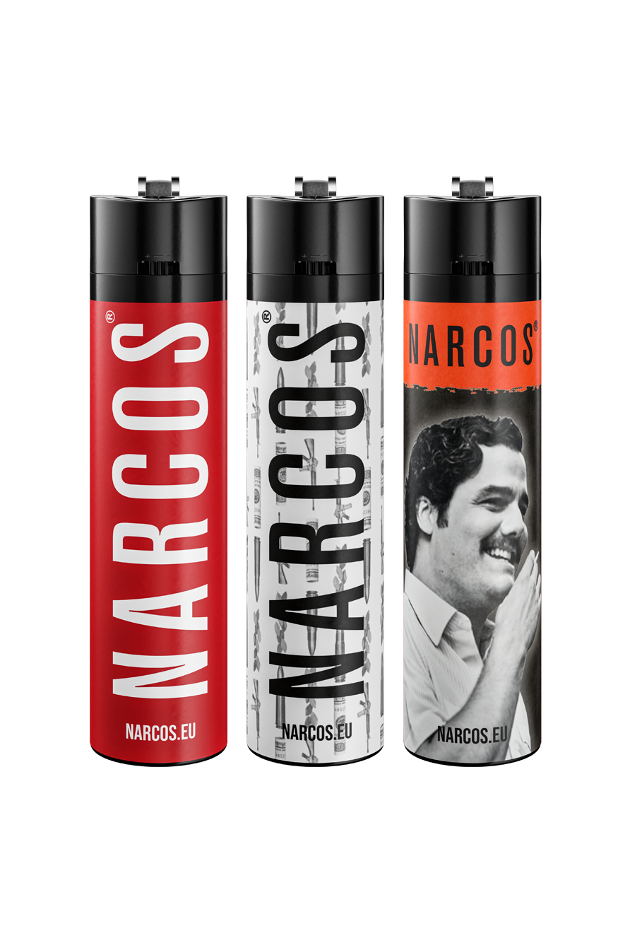 NARCOS LIGHTERS / 4986 / DISPLAY 30 PIECES