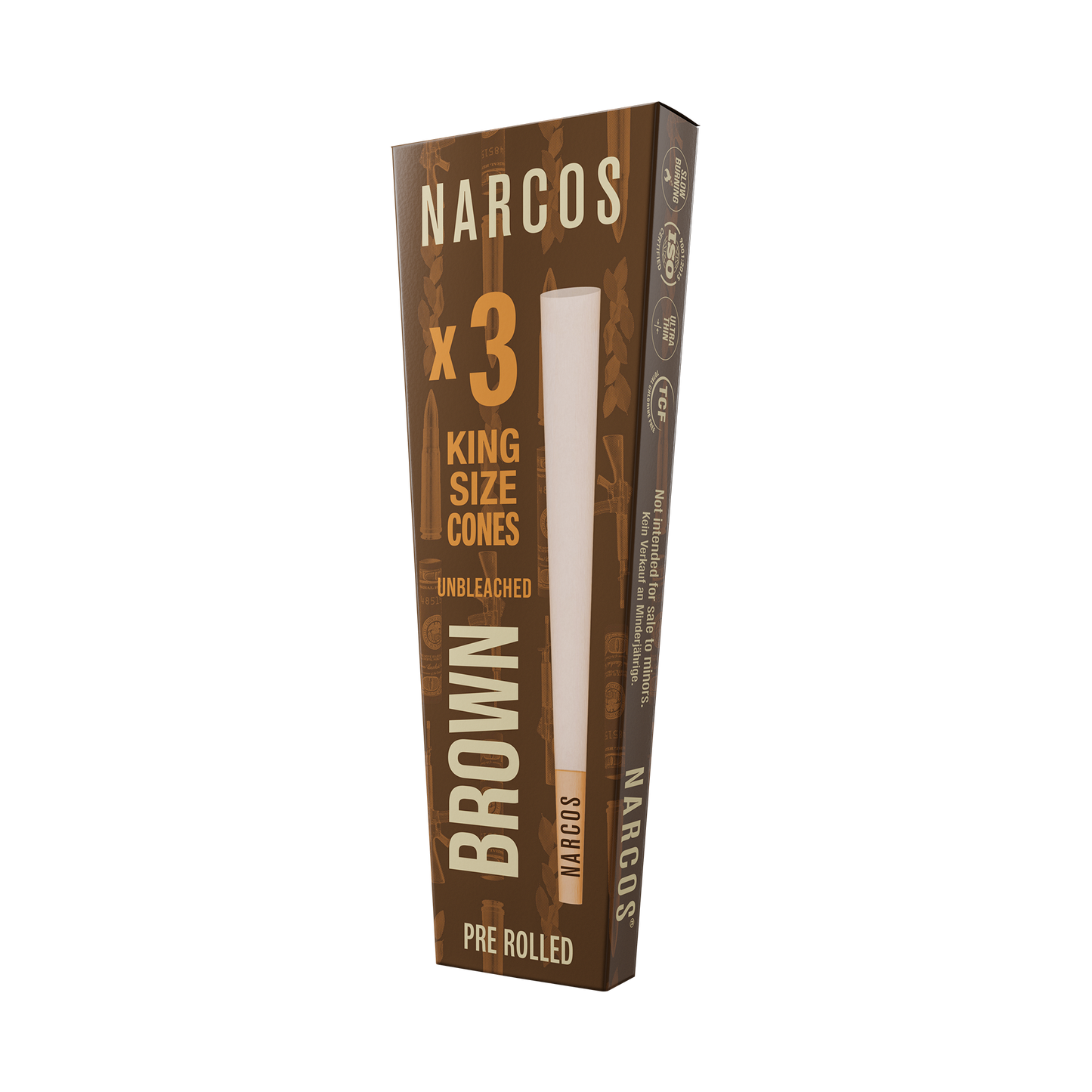 NARCOS CONES KING SIZE BROWN EDITION