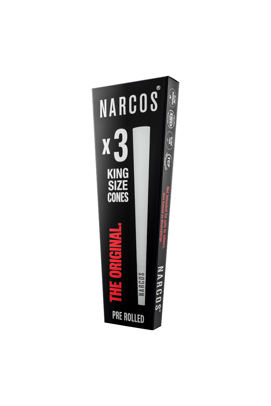 NARCOS CONES KING SIZE WHITE EDITION