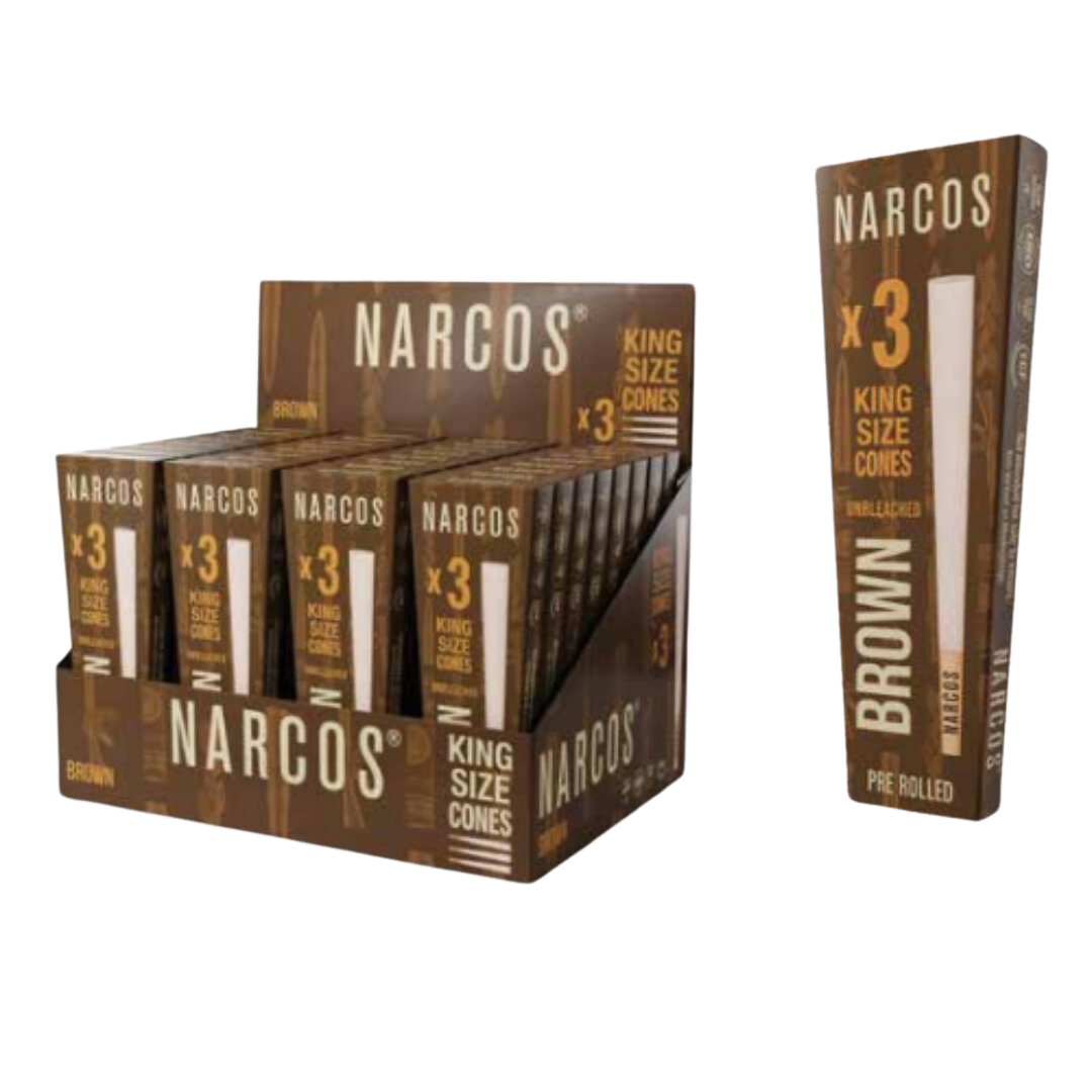 NARCOS CONES KING SIZE BROWN EDITION