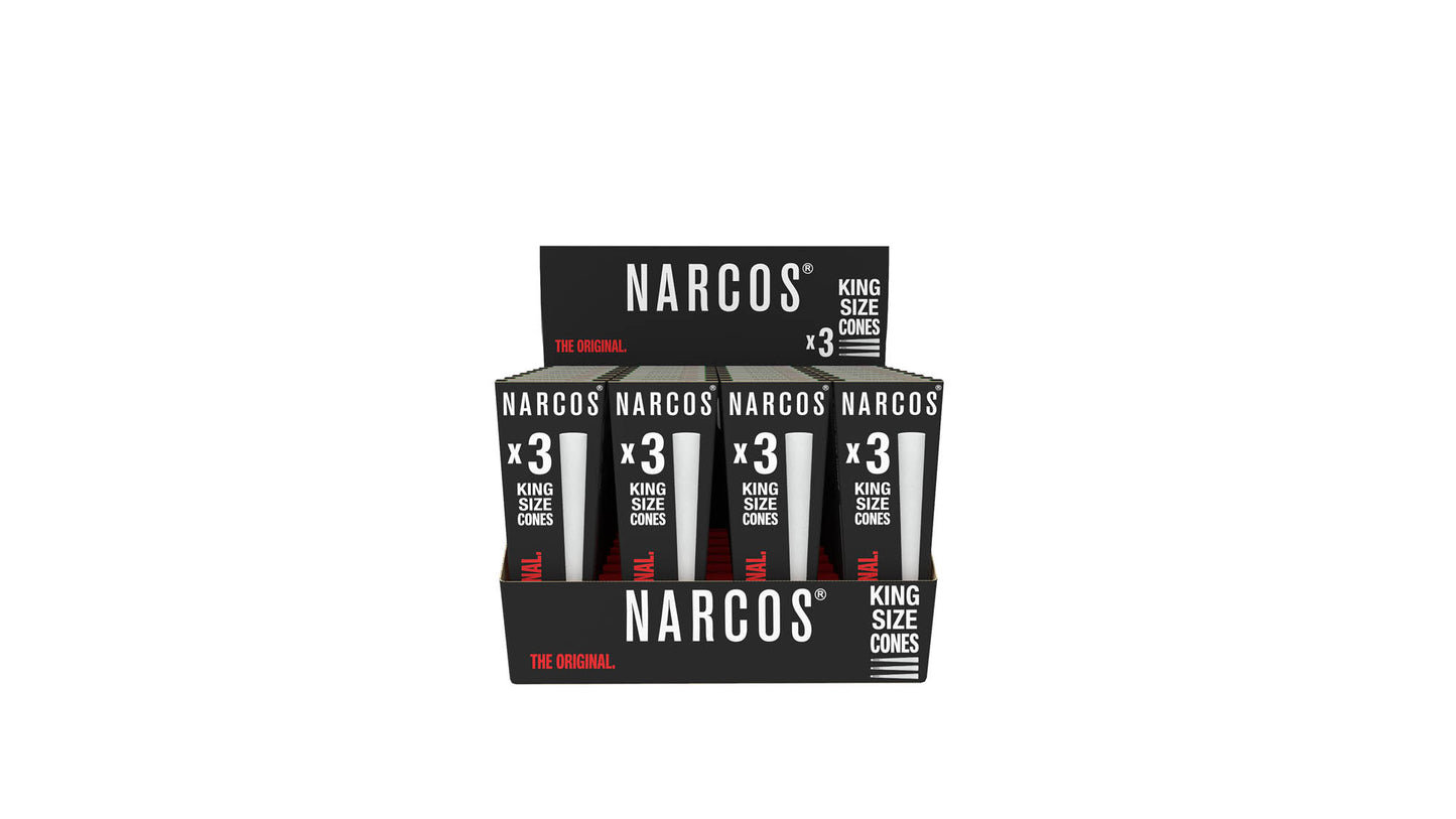 NARCOS CONES KING SIZE WHITE EDITION