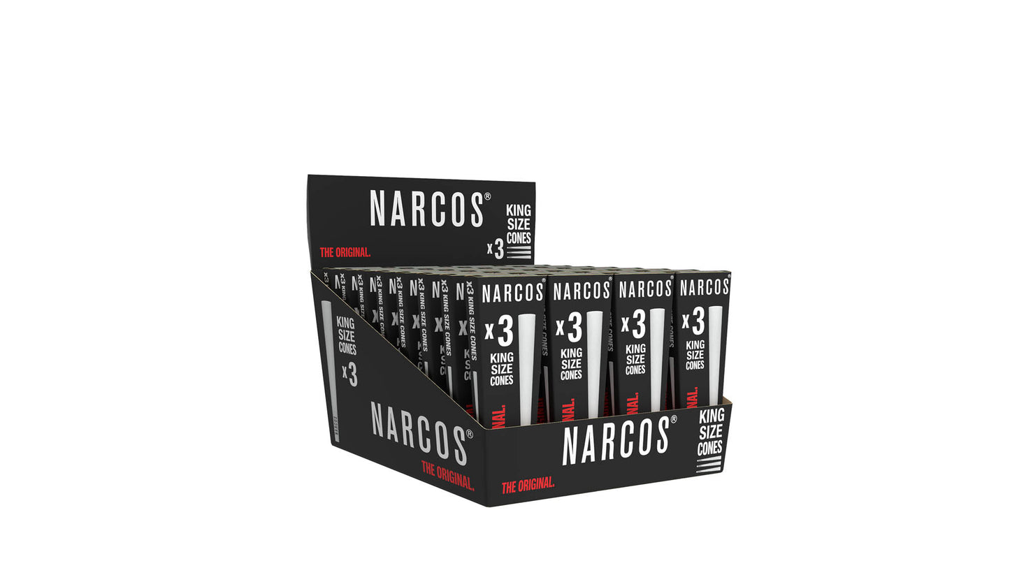NARCOS CONES KING SIZE WHITE EDITION