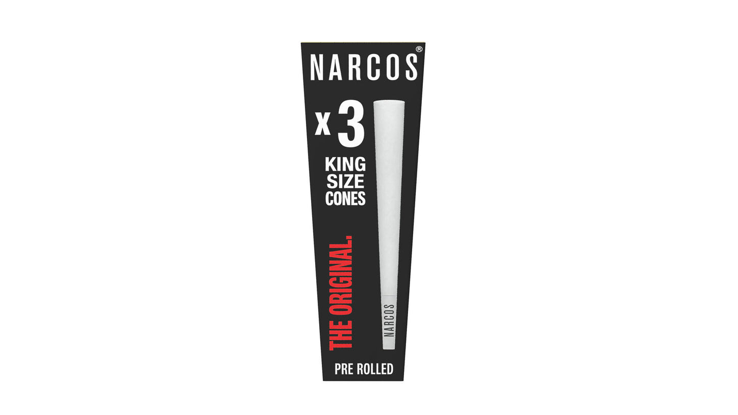 NARCOS CONES KING SIZE WHITE EDITION