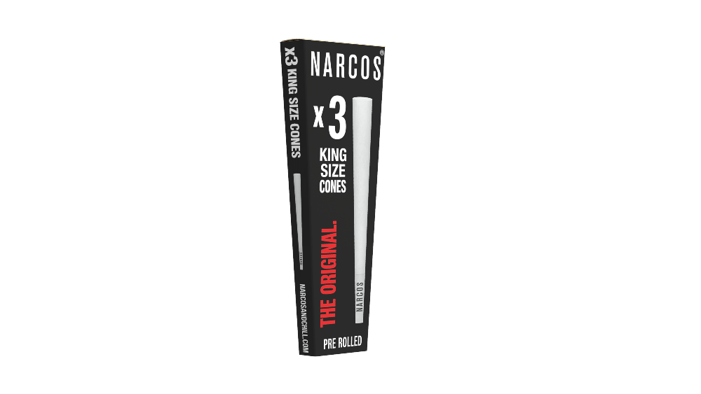 NARCOS CONES KING SIZE WHITE EDITION