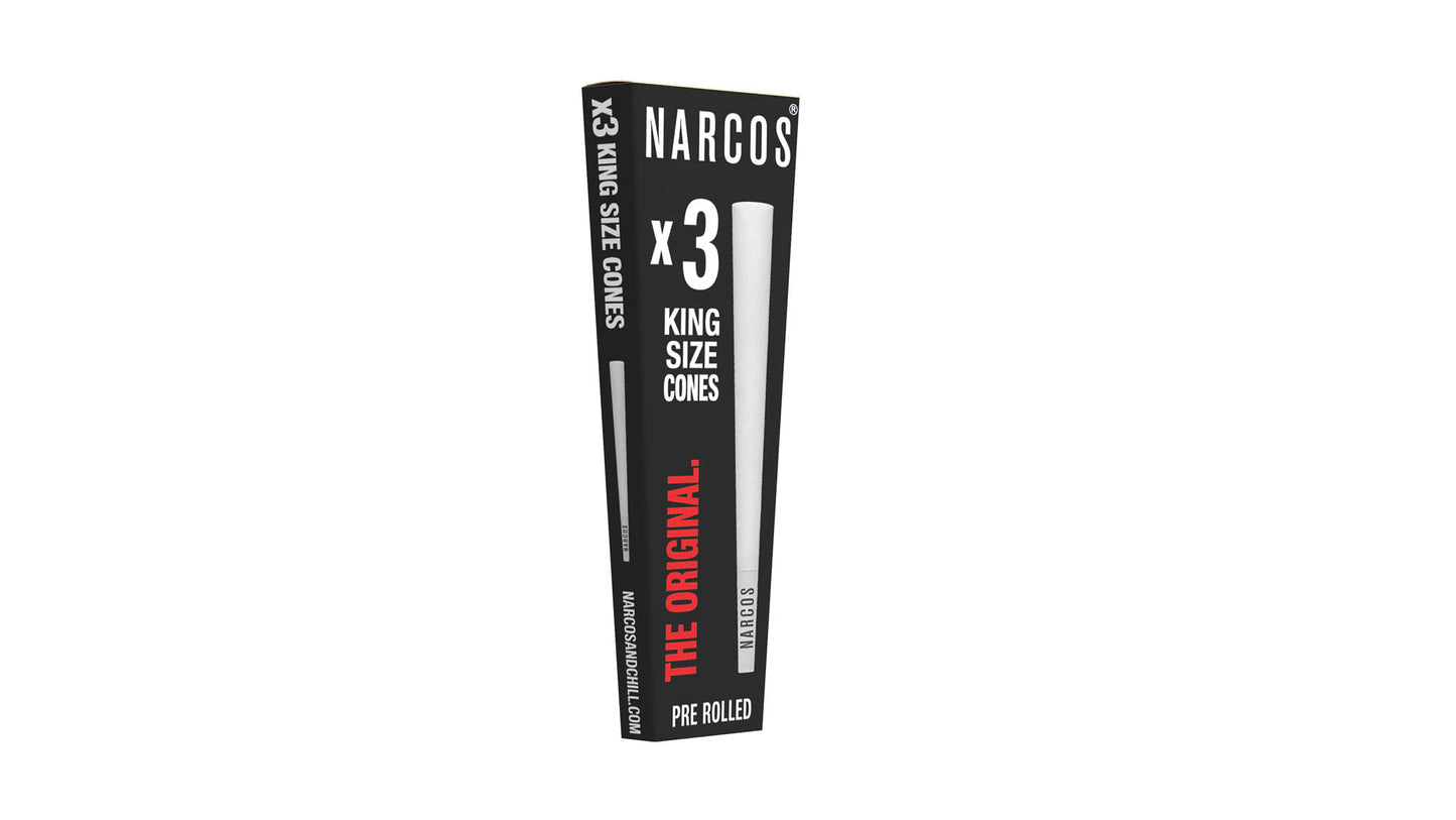 NARCOS CONES KING SIZE WHITE EDITION