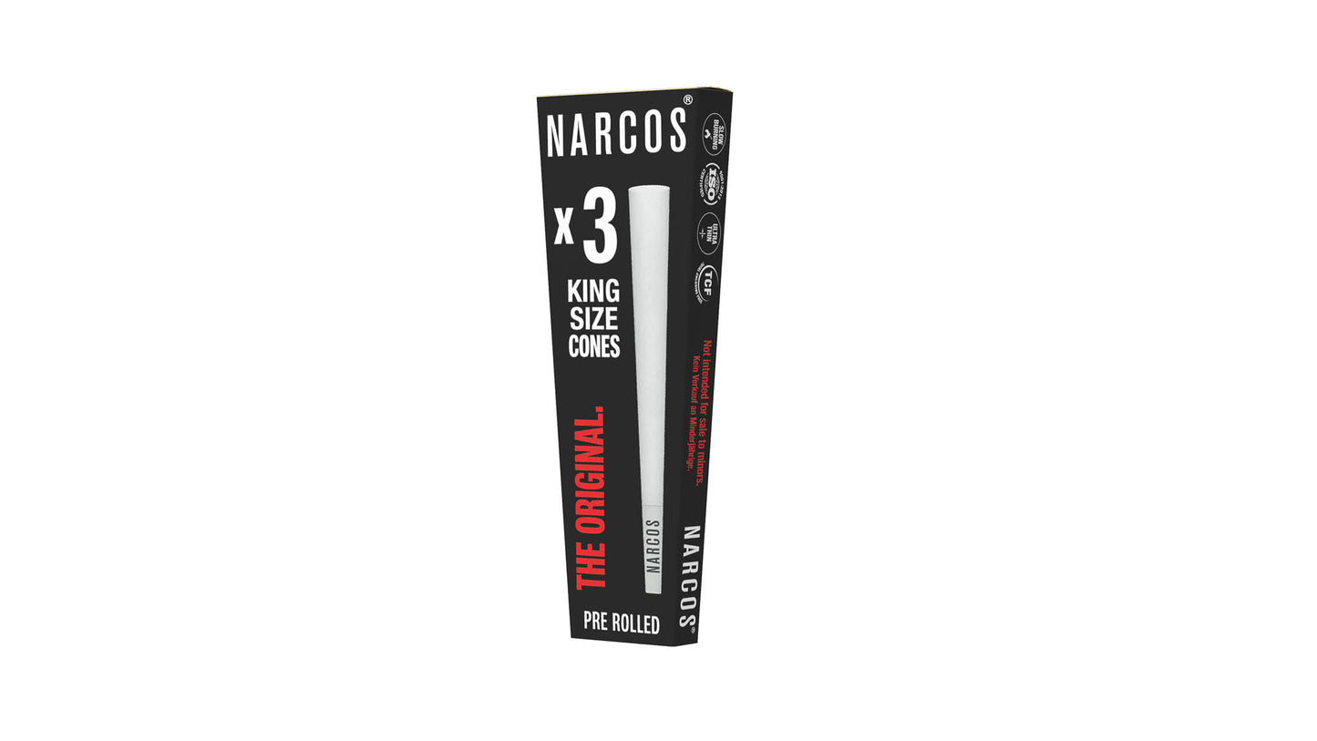 NARCOS CONES KING SIZE WHITE EDITION