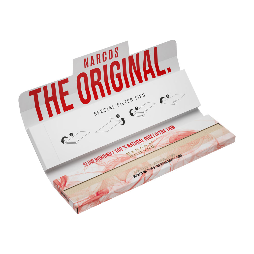 PAPIER A ROULER NARCOS EDITION LIMITEE / MARRON+BLANC EDITION / DISPLAY 24