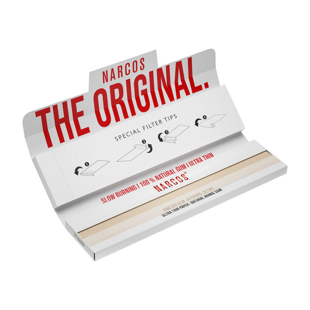 PAPIER A ROULER NARCOS EDITION LIMITEE / MARRON+BLANC EDITION / DISPLAY 24